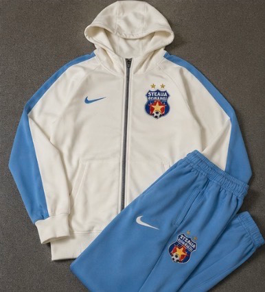 Trening sport „Steaua România” albastru-alb stil Nike – ediție fotbal cu emblemă și minge