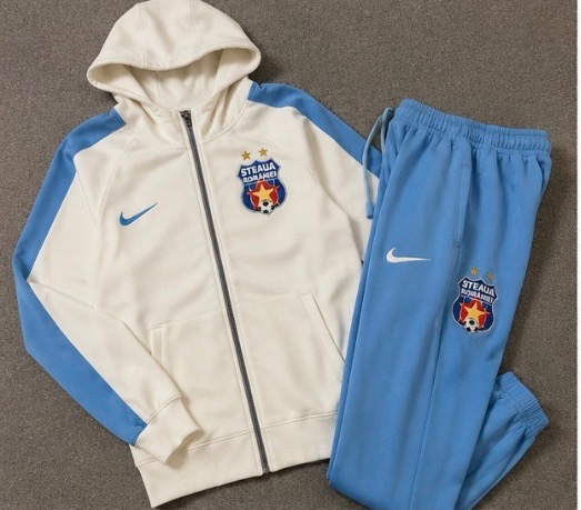 Trening sport „Steaua România” albastru-alb stil Nike – ediție fotbal cu emblemă și minge 3