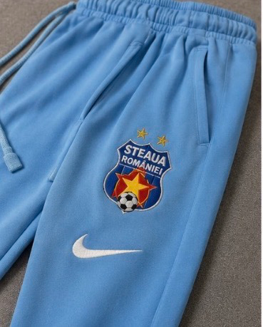 Trening sport „Steaua România” albastru-alb stil Nike – ediție fotbal cu emblemă și minge 5
