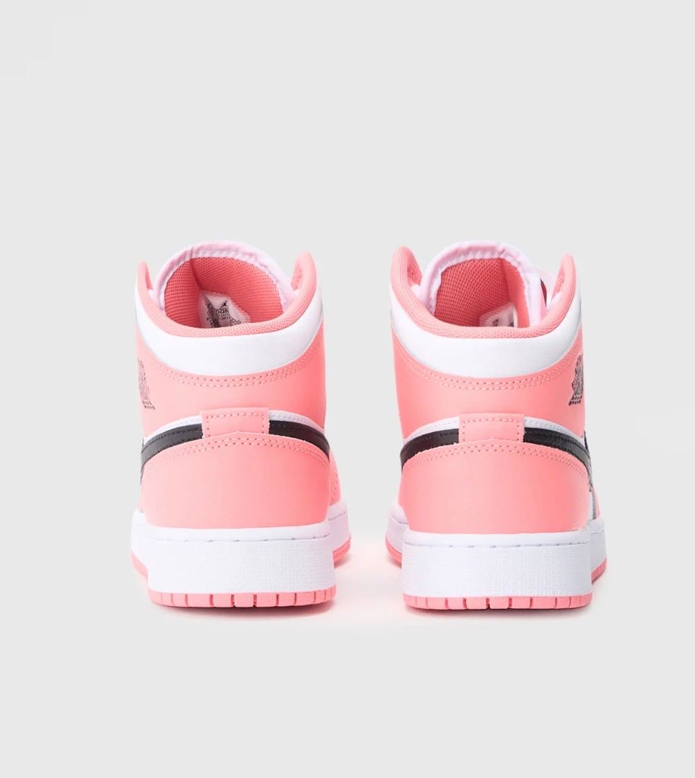 Jordan AIR JORDAN 1 MID UNISEX - Sneakers high - pink gaze/black/white 4