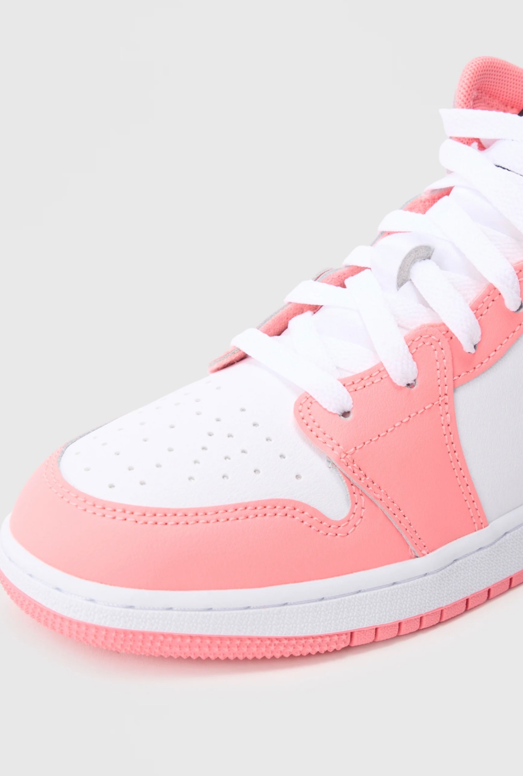 Jordan AIR JORDAN 1 MID UNISEX - Sneakers high - pink gaze/black/white 5