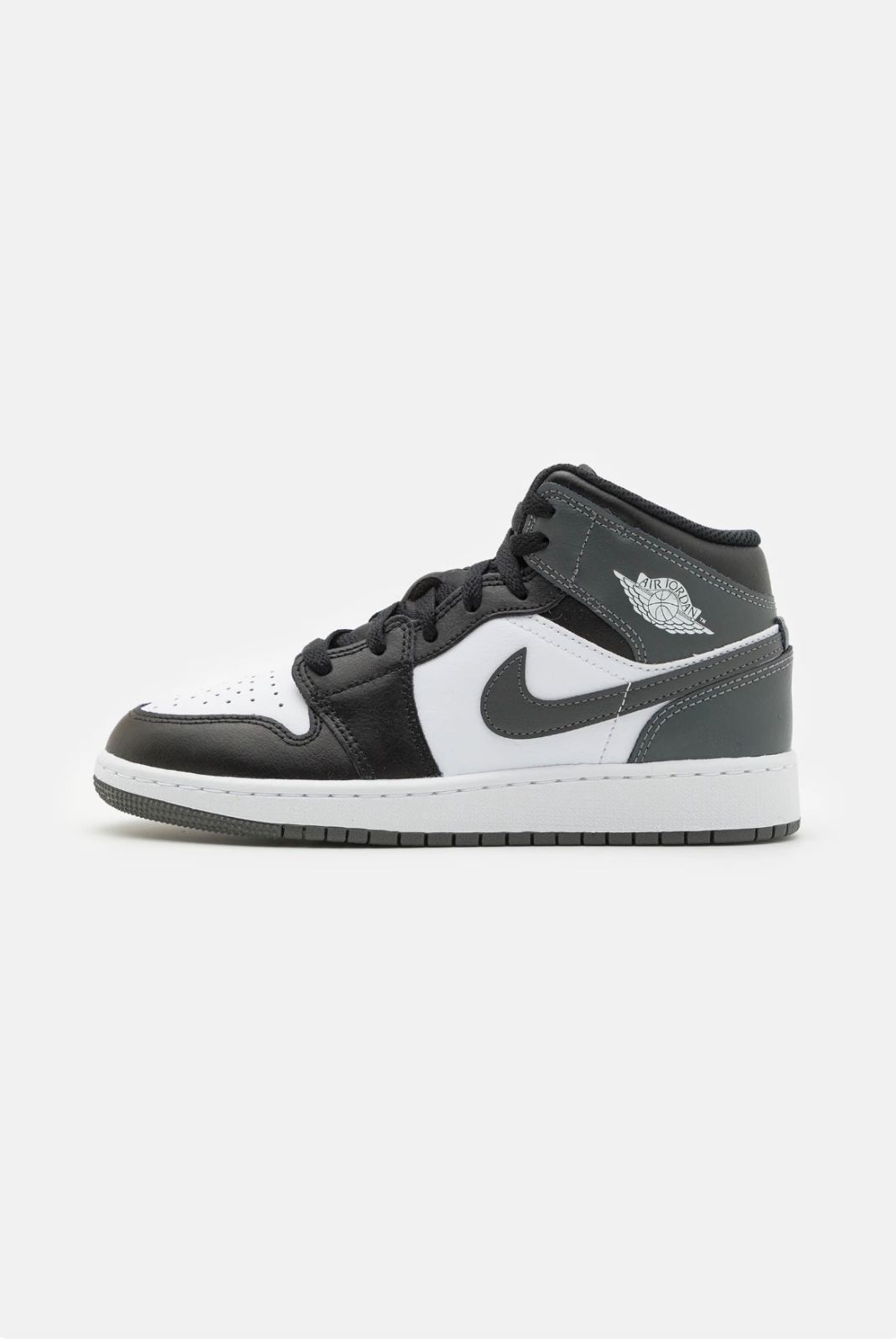 Jordan AIR JORDAN 1 MID UNISEX - Sneakers high - black/iron grey/white