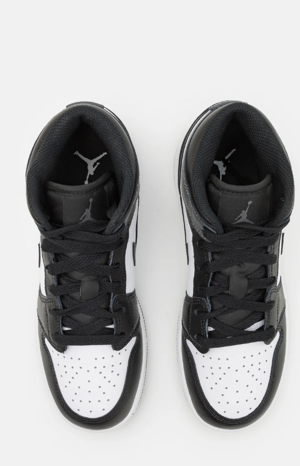 Jordan AIR JORDAN 1 MID UNISEX - Sneakers high - black/iron grey/white 3