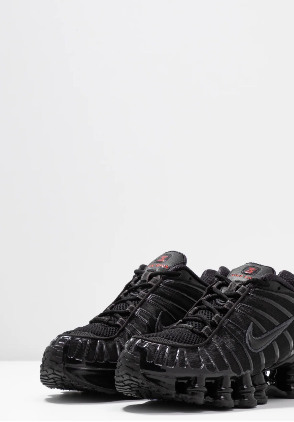 Nike Sportswear SHOX TL - Sneakers low - black/black metallic hematite/max orange 2