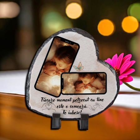 Piatra ardezie inima personalizata 3