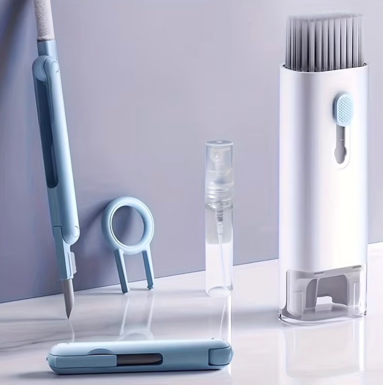 Kit Digital de Curățare All-in-One – Perie + Spray pentru Tastatură, Laptop, Telefon și Căști 4