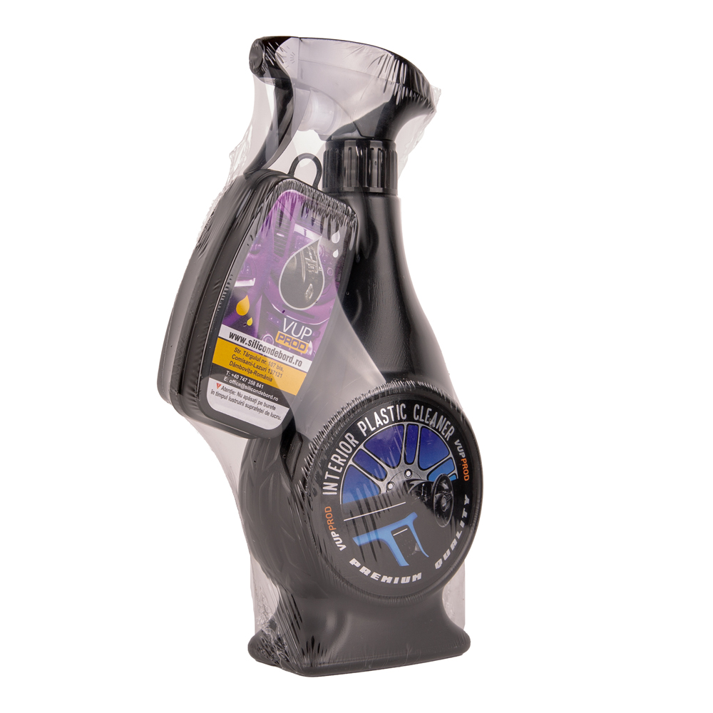 Plastic Cleaner 500 ml + burete – soluție curățare plastice auto interioare 3