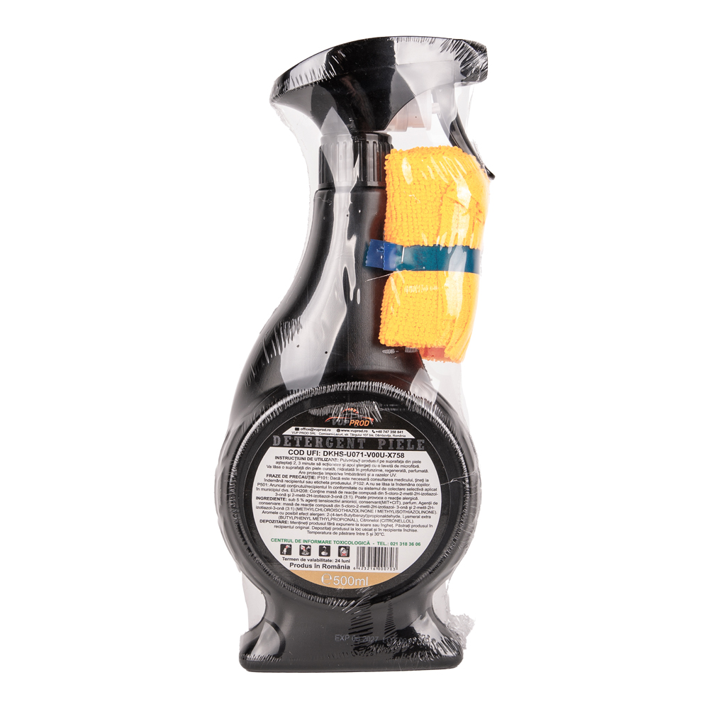 Detergent piele 500 ml + laveta – soluție curățare tapiterii piele auto 3