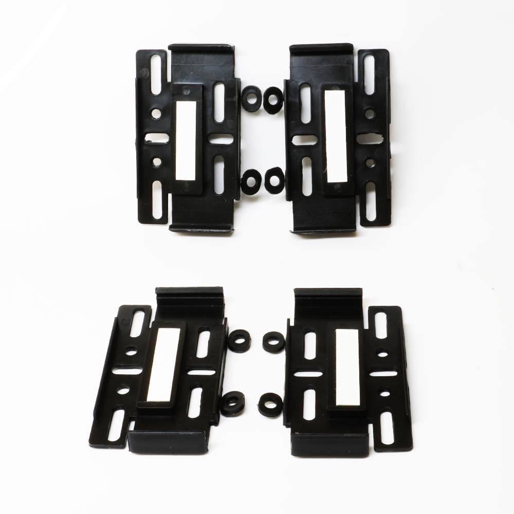 Set 4 suporturi slim pentru numar inmatriculare auto, negru, polipropilena 2