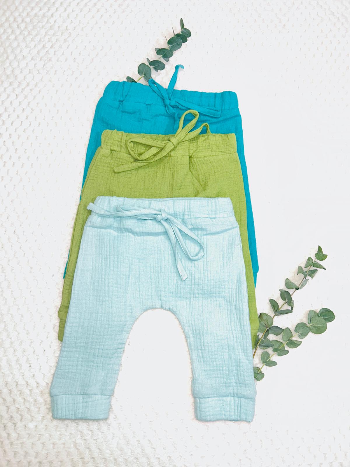 Pantaloni muselina organica certificata eco tex