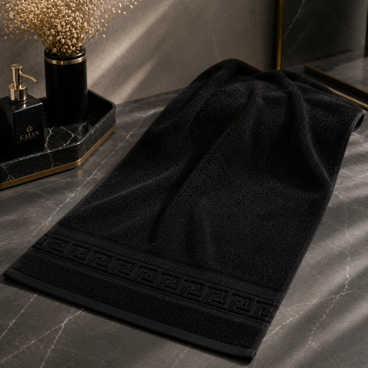 Prosop Negru CAIAN Greek Border 50 * 90 – 500 GSM
