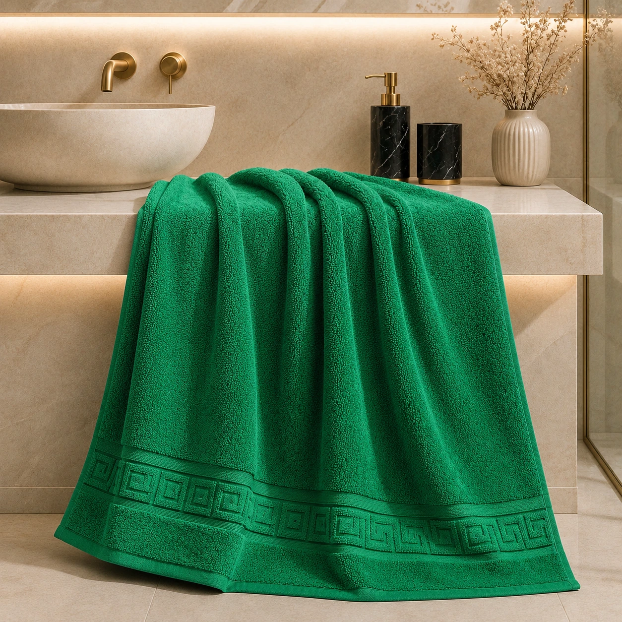 Prosop Verde CAIAN Greek Border 70 * 130 – 500 GSM
