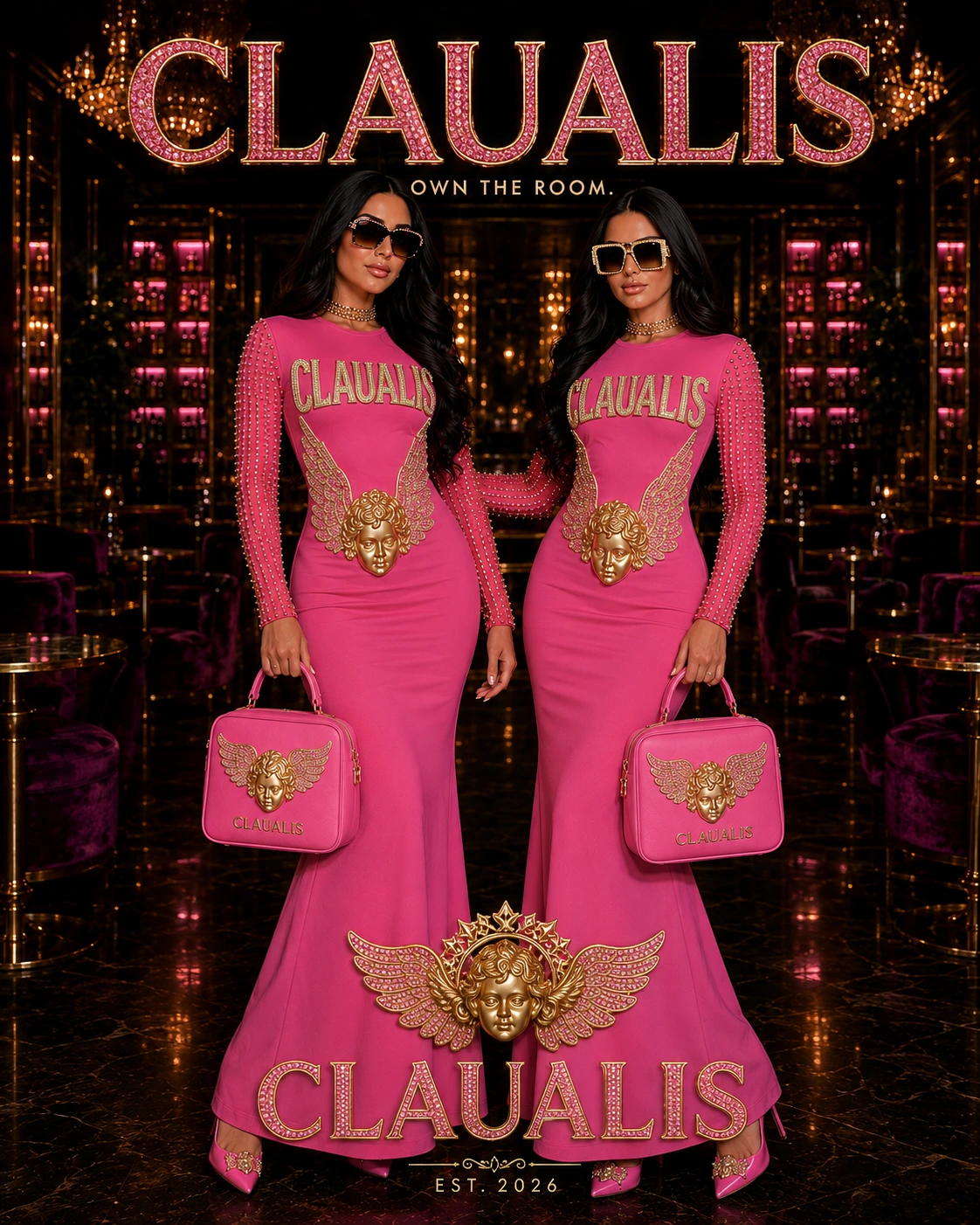 CHERUB COUTURE GOWN Hot Pink | 24K Gold | Commission 2