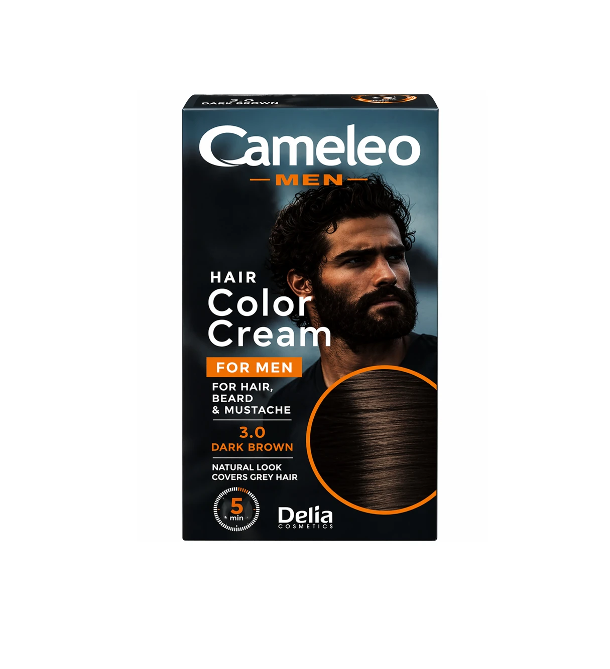 Vopsea par/barba Barbati Camelo Dark Brown 1