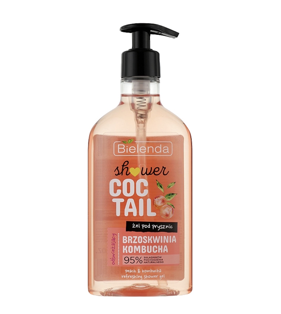Gel de dus Cocktail Peach & Kombucha Bielenda 1