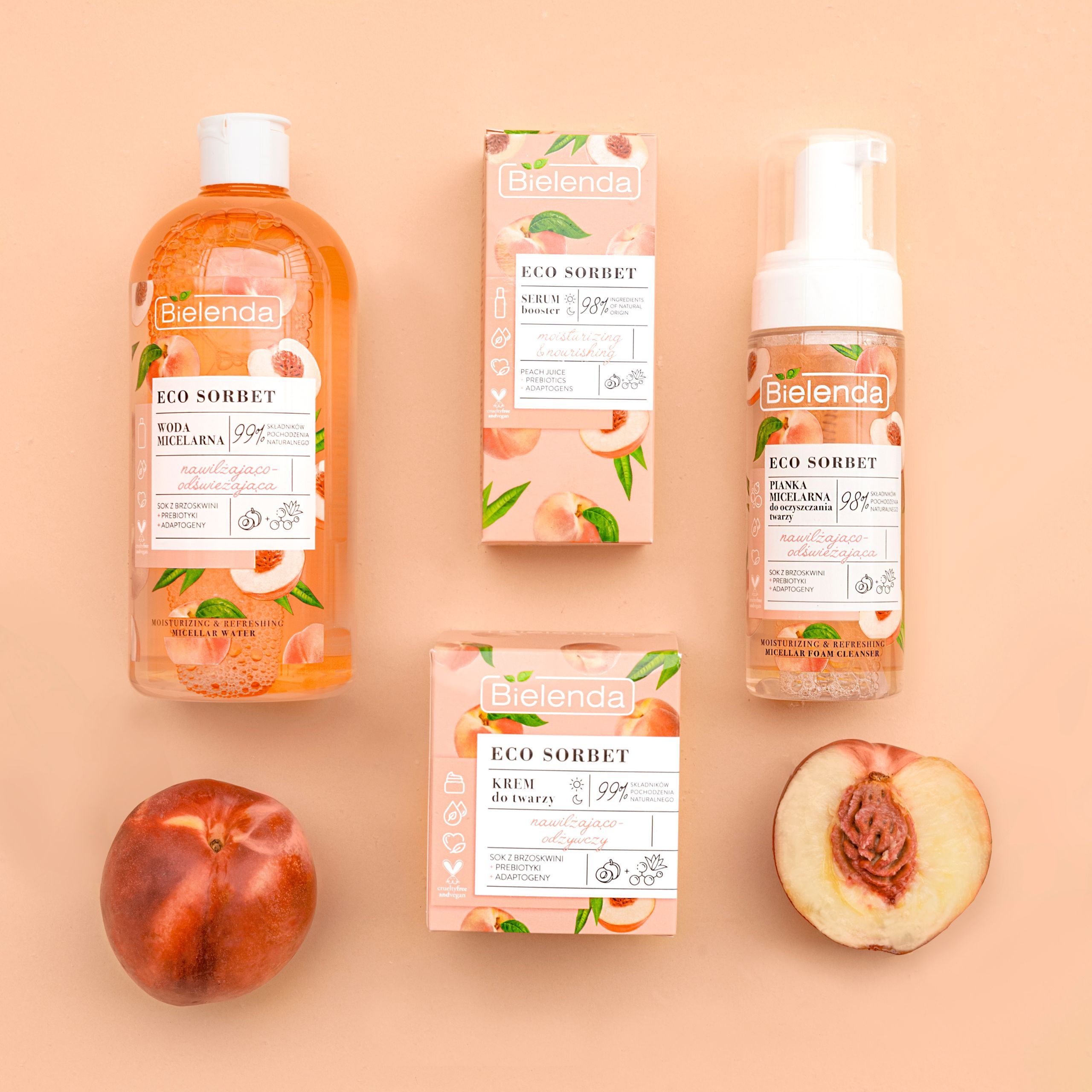 Crema Fata Eco Sorbet Day And Night Peach Bielenda 4