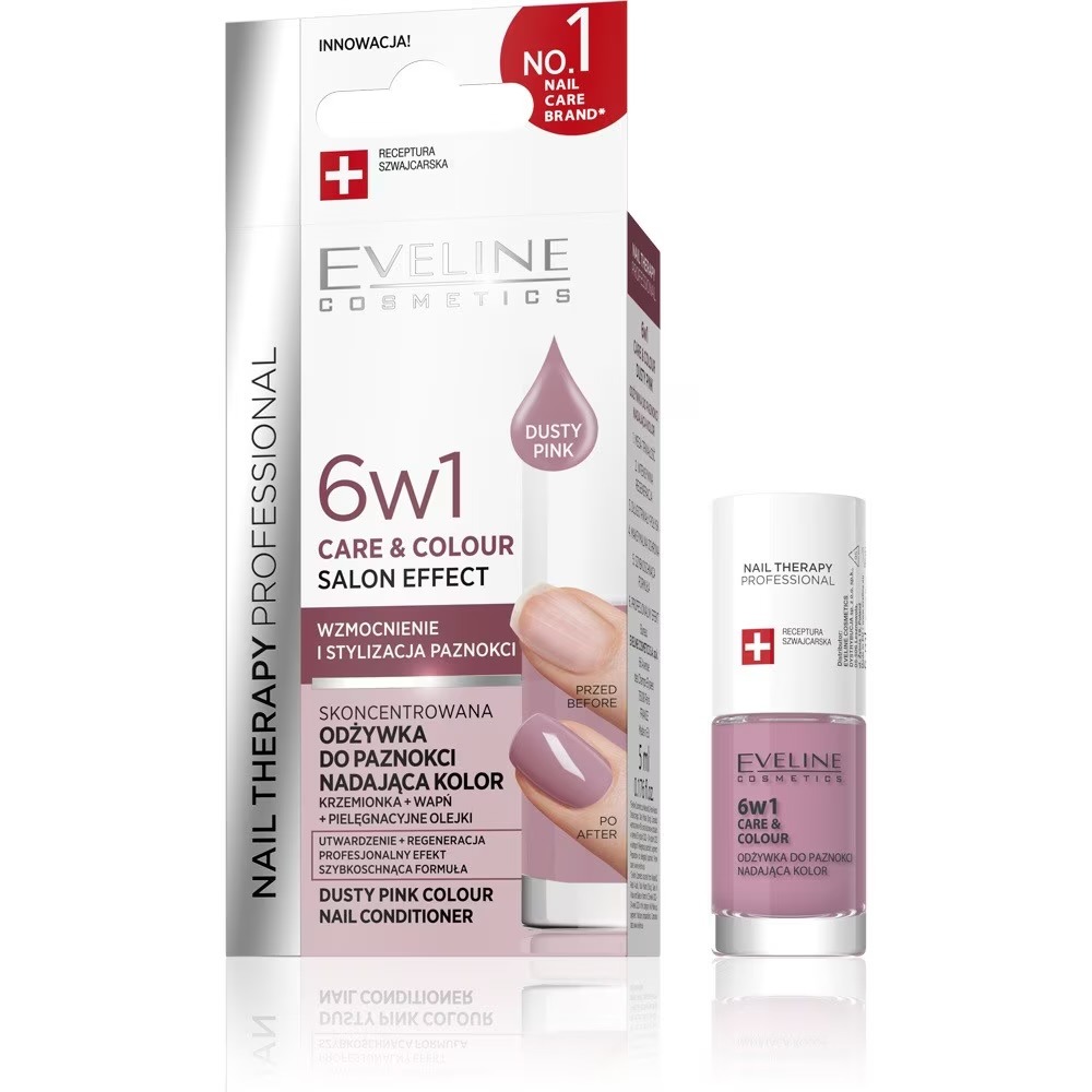 Lac unghii Eveline 6 in 1 – Dusty Pink 1