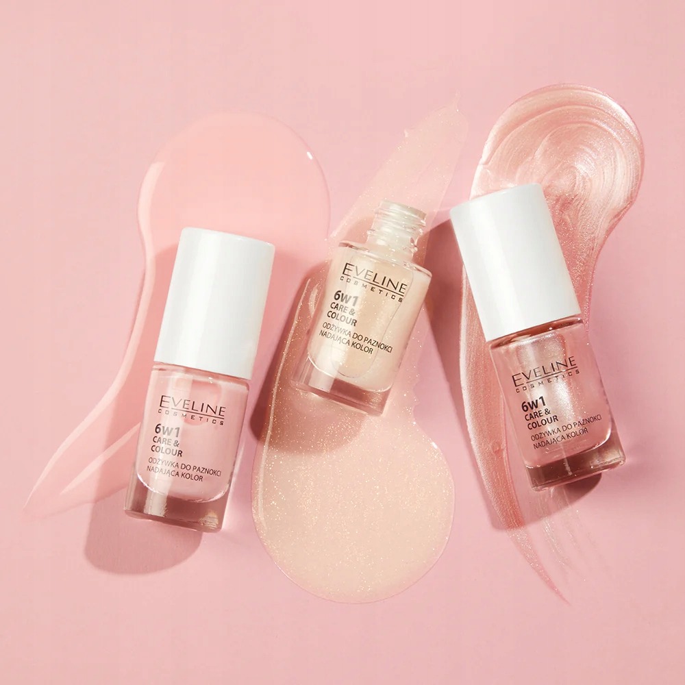 Lac unghii Eveline 6 in 1 – Shimmering Nude 3