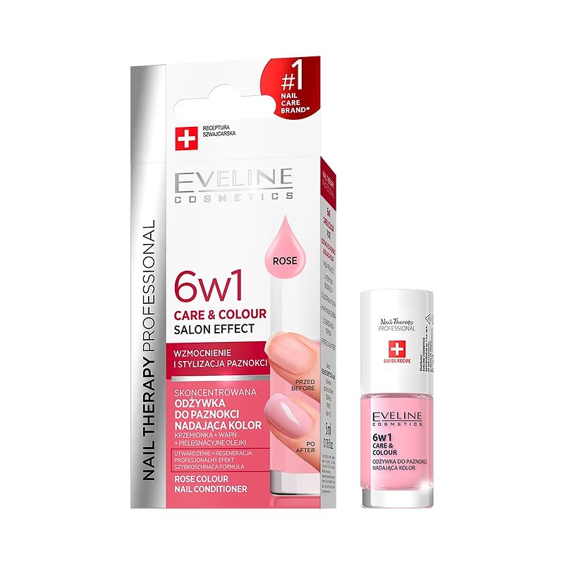 Lac unghii Eveline 6 in 1 – Rose 1