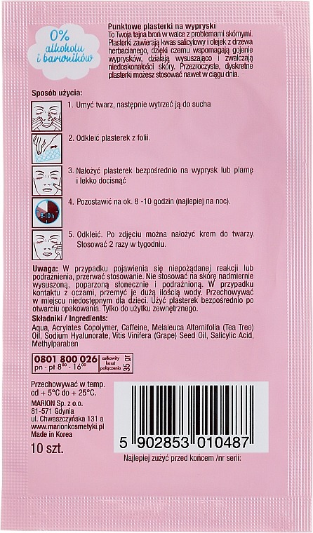 Plasturi acnee Marion 2