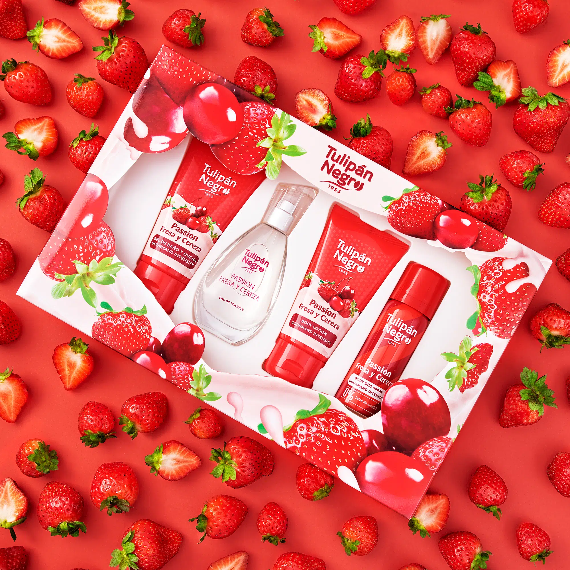 Set Fresa Y Cereza Tulipan 1