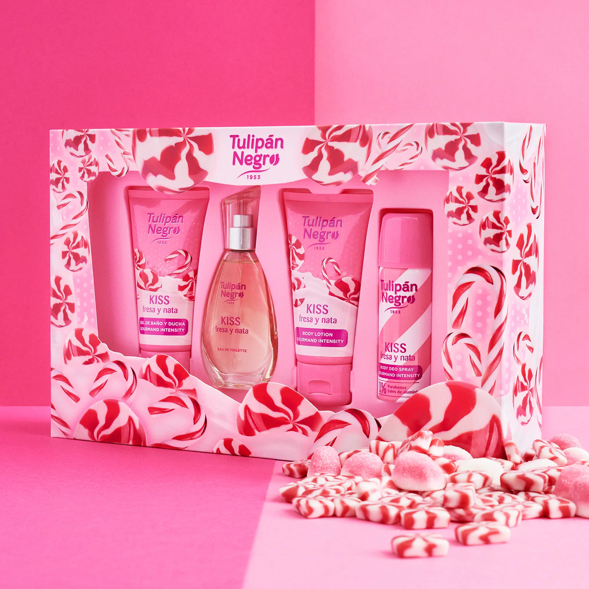Set Fresa Y Nata Tulipan 1