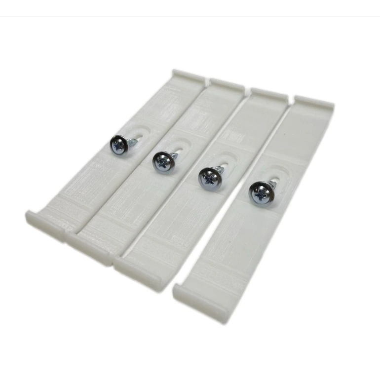 Set Suport Ultra Slim pentru numar inmatriculare, fata - spate, Alb, 4 bucati 1