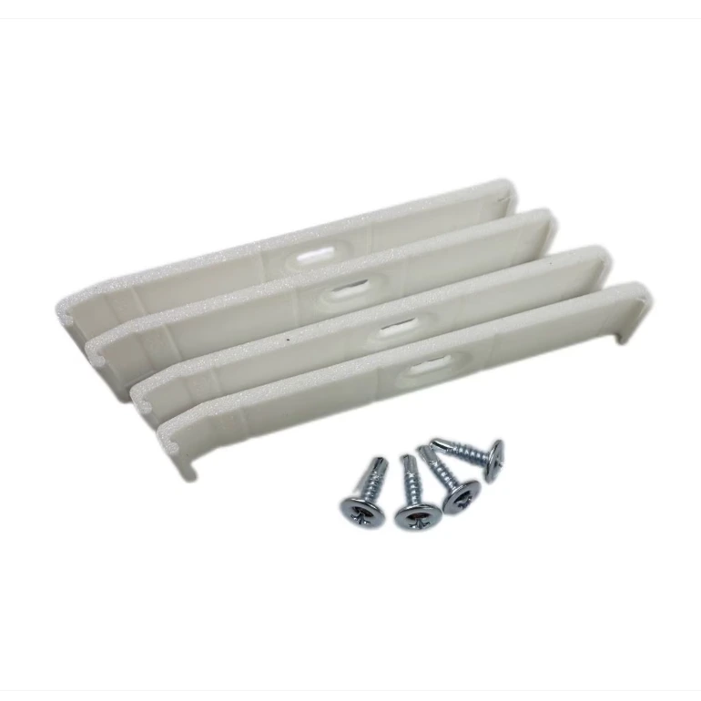 Set Suport Ultra Slim pentru numar inmatriculare, fata - spate, Alb, 4 bucati 3